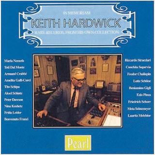 In memoriam Keith Hardwick. Rare recordings from his own collection CD, Pearl