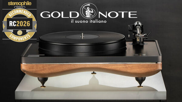 Рекомендованные компоненты Stereophile весна 2026 - проигрыватель пластинок Gold Note Mediterraneo-X