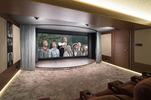 Инсталляционный проект: домашний кинотеатр со сценой для детского театра