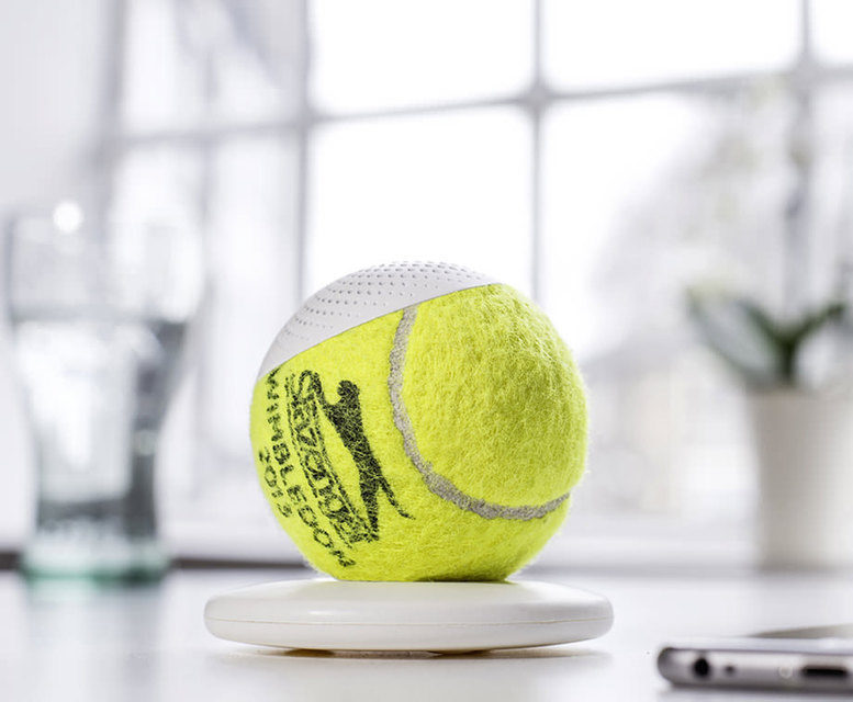hearO: беспроводная колонка из использованного теннисного мячика