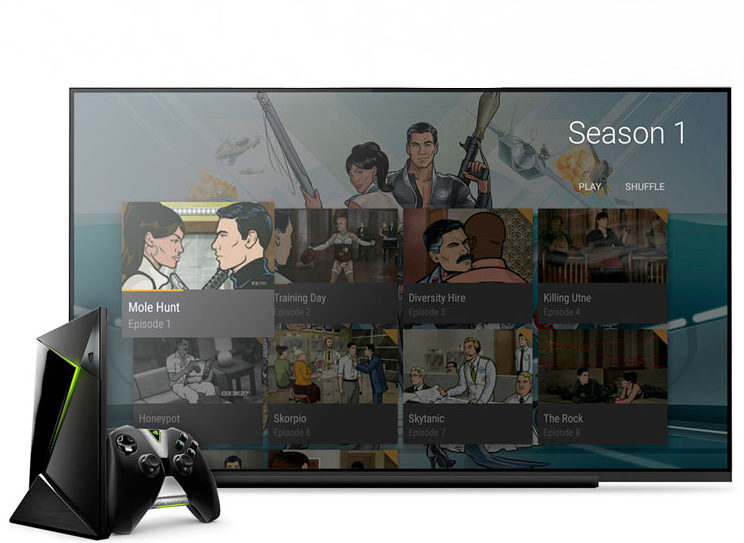 ТВ-приставка Nvidia Shield на базе платформы Android TV стала поддерживать HDR и Dolby Atmos