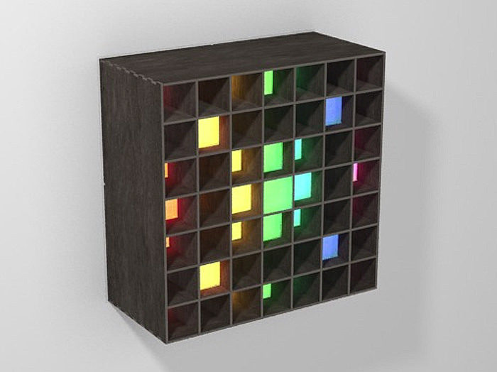 Проект: акустический диффузор с цветной подсветкой