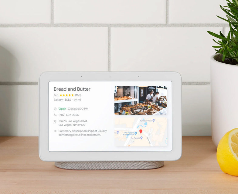 Google представила умный дисплей-колонку Home Hub