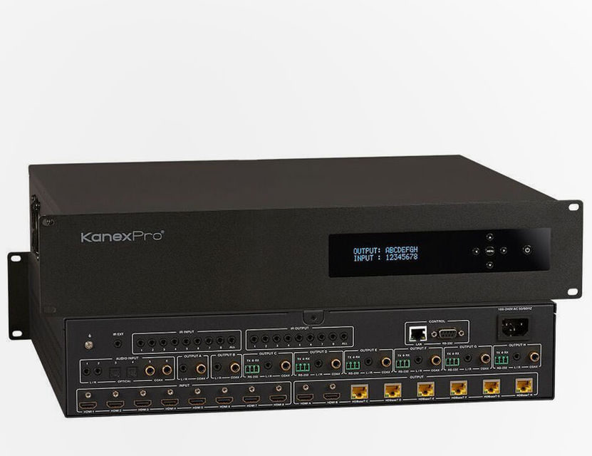 KanexPro представила HDBaseT-коммутатор MX-HDBT8X818G с поддержкой Dolby Vision и 4K/60