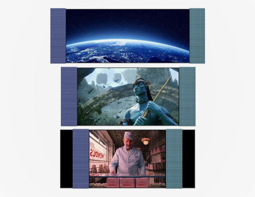 LG разрабатывает широкоформатный телевизор с передвижными колонками для изменения соотношения сторон