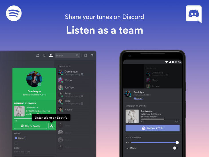 Плейлистами и треками Spotify теперь можно делиться через Discord