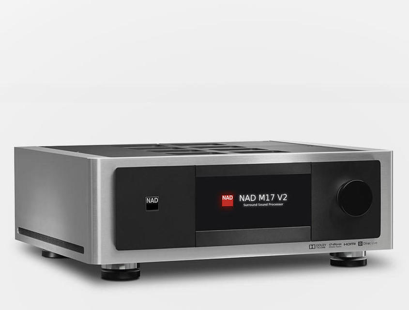 Предусилитель-процессор NAD M17 V2 получил поддержку Dolby Atmos и систему автокоррекции Dirac Live