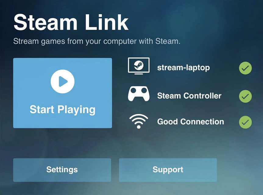 Valve выпустила приложение Steam Link для Android TV
