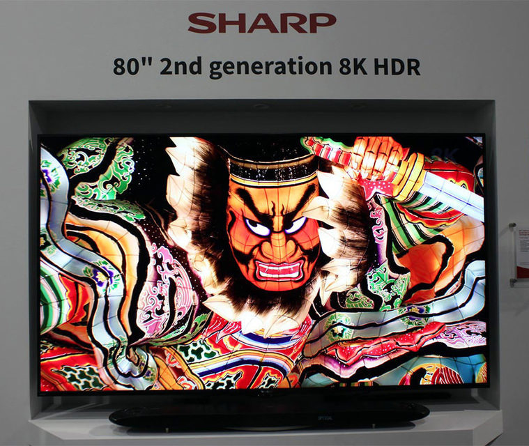 Sharp показала второе поколение 8K-телевизоров