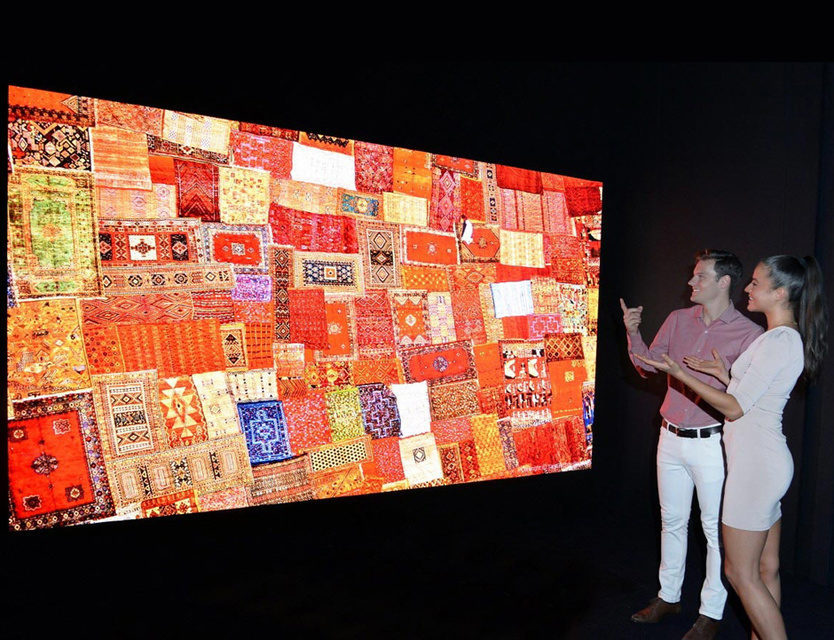 LG показала 173-дюймовый MicroLED-телевизор с настраиваемым размером экрана