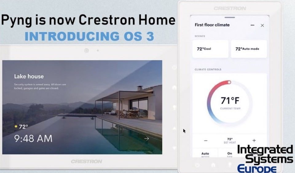 На ISE 2019 компания Crestron организует презентацию умной платформы Crestron Home OS 3