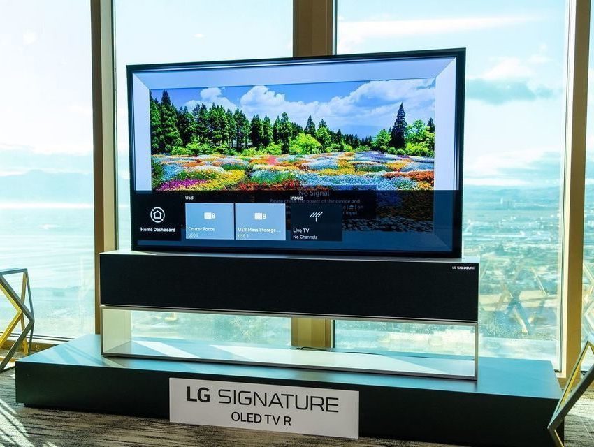 LG покажет на CES 2020 разворачиваемый сверху вниз «потолочный» OLED-телевизор