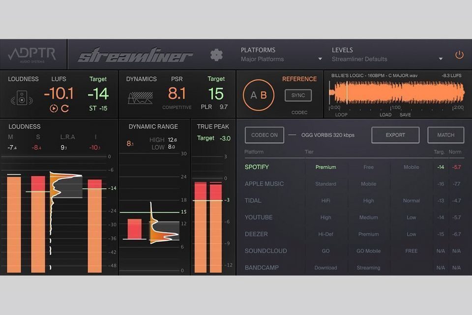 Плагин ADPTR Audio Streamliner: так музыкальный трек зазвучит на стриминговых сервисах