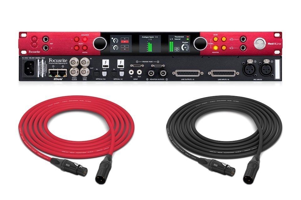 Аудиоинтерфейс Focusrite Red 8Line: подключение Thunderbolt 3 и богатый набор профессиональных технологий