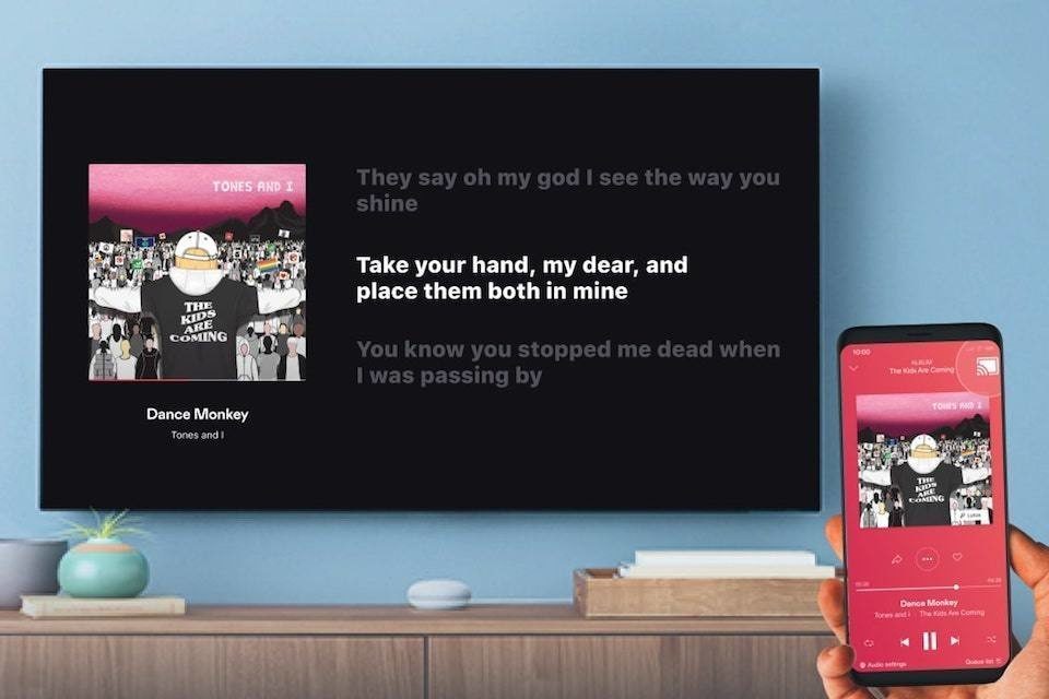 Тексты песен на устройствах Chromecast будут доступны всем пользователям Deezer