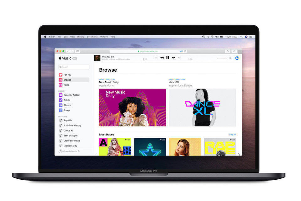 Сервис Apple Music для браузеров стал доступен в финальной версии