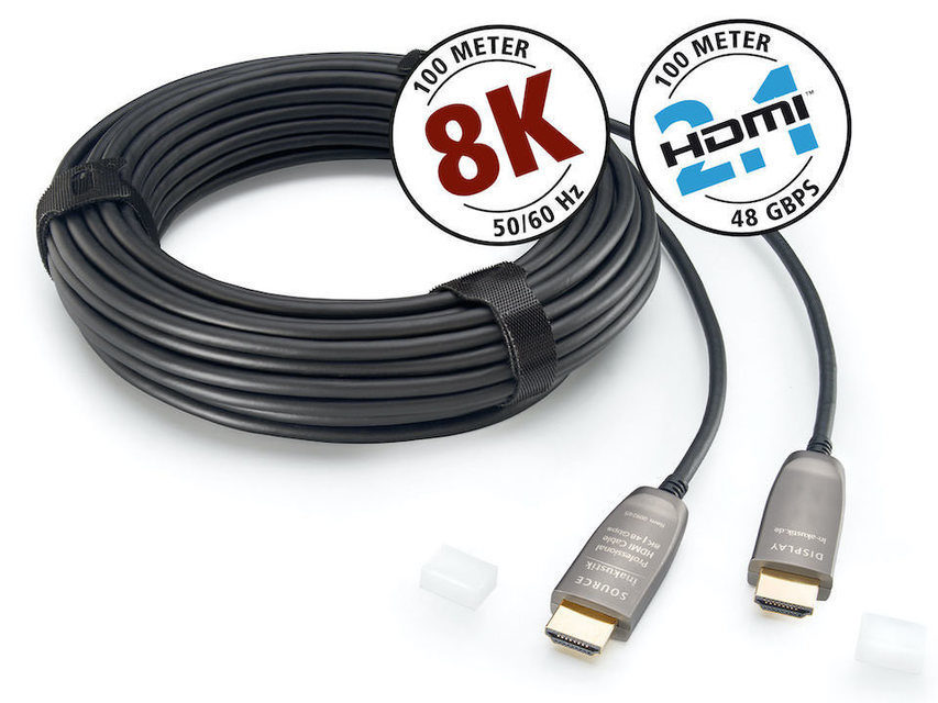 Inakustik выпустила 100-метровый кабель HDMI 2.1 с оптоволоконной передачей