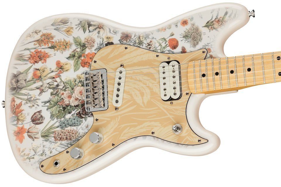 ​Fender и Шон Мендес выпустили гитару Shawn Mendes Foundation Musicmaster в цветочном дизайне