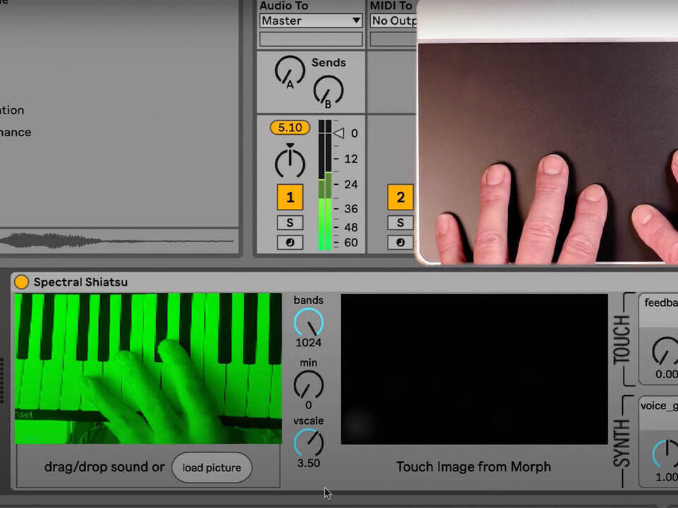 Sensel Spectral Shiatsu: плагин для интерактивного тактильного редактирования и воспроизведения музыки с контроллером Morph
