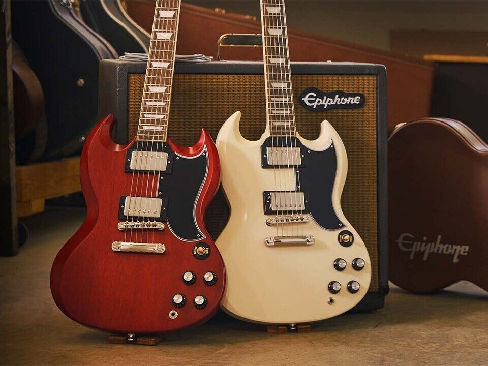 Под брендом Epiphone перевыпустили классические электрогитары Gibson Les Paul SG Standard 1961 года