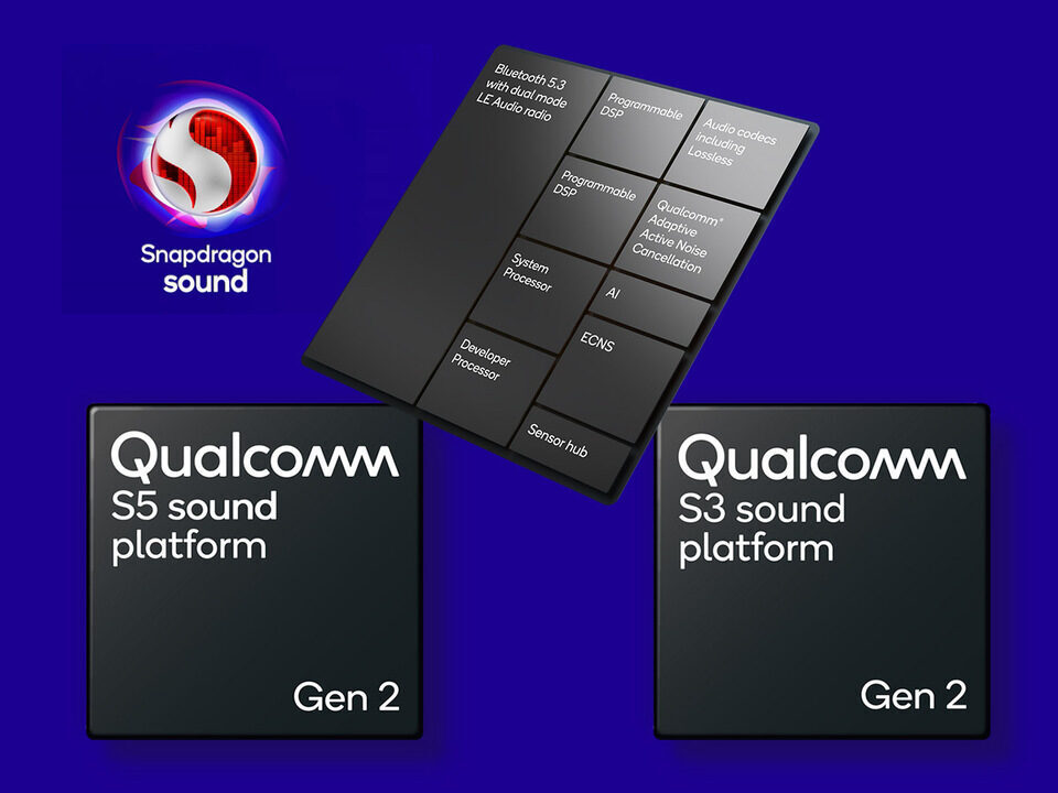 Чипсеты Qualcomm Snapdragon Sound S5 и S3 Gen 2: Bluetooth LE Audio, Auracast и immersive spatial audio
