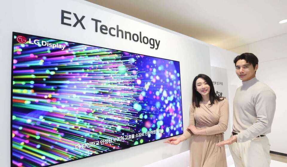 В 2022 году LG начнет выпуск более ярких панелей OLED EX
