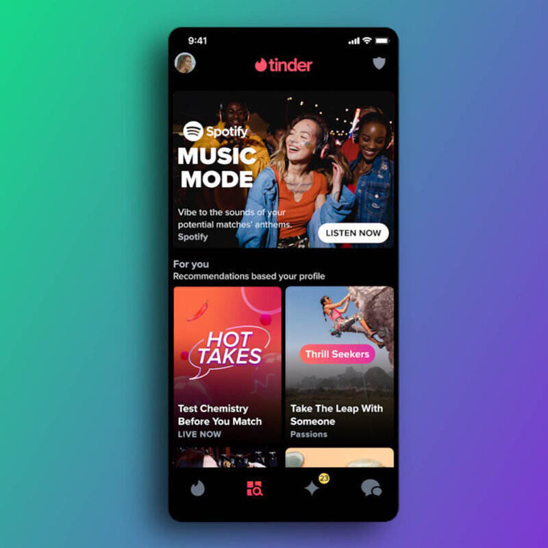 Tinder позволит узнать музыкальные вкусы пользователей через Spotify