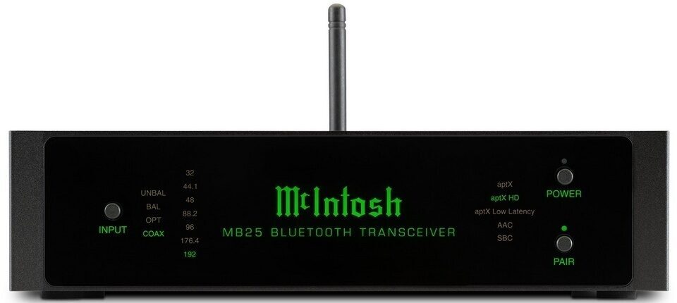 Bluetooth- трансивер Mcintosh MB25: AAC и aptX HD + 32-битный ЦАП и АЦП