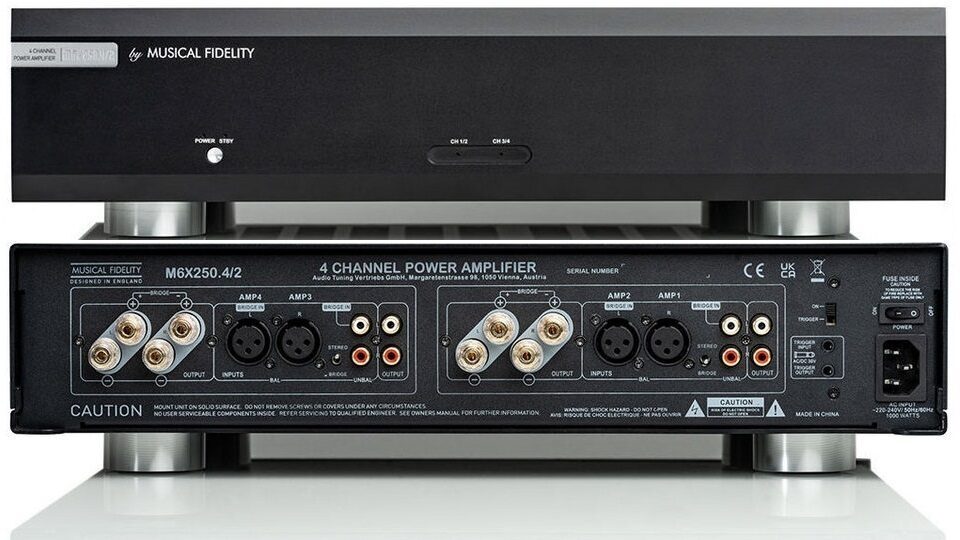 Оконечник Musical Fidelity M6x 250 обеспечит 4 или 2 канала в классе A/B